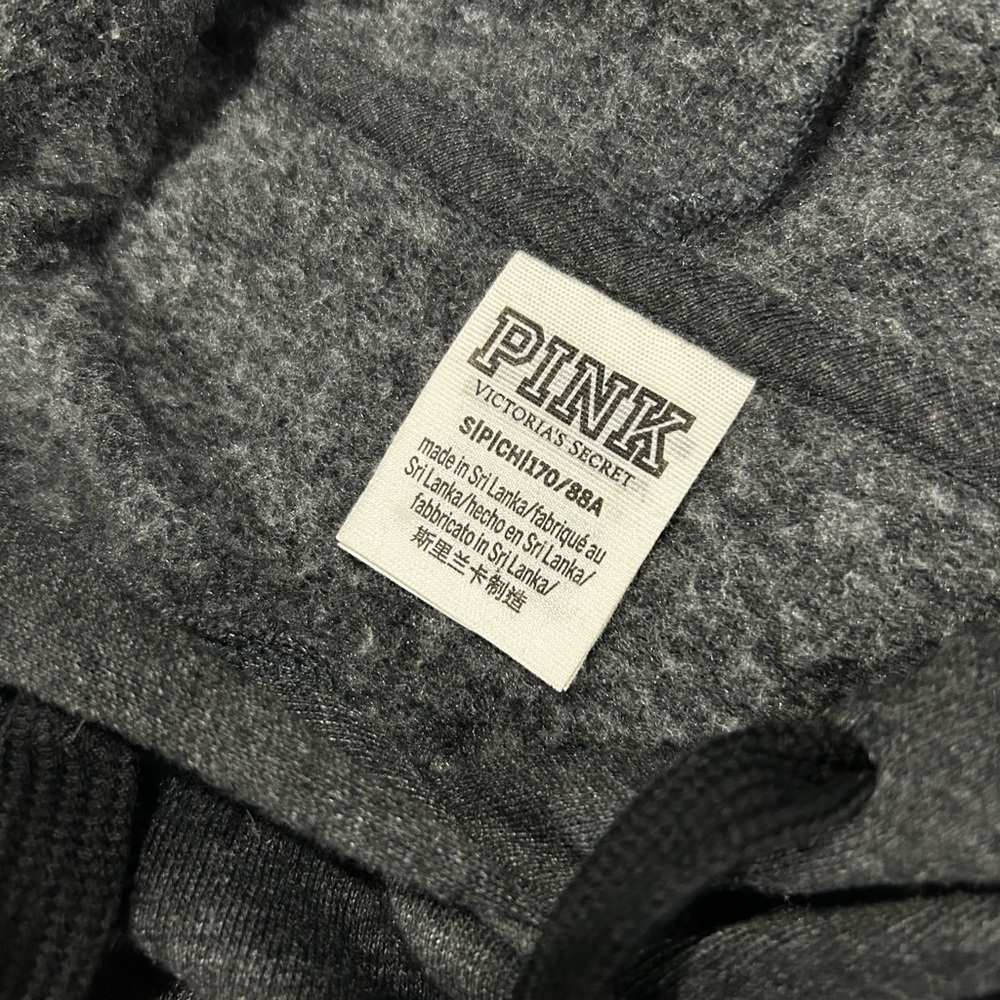 Victoria Secret PINK. Hoodie. Charcoal grey in color. Size small